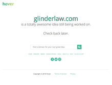 Tablet Screenshot of glinderlaw.com